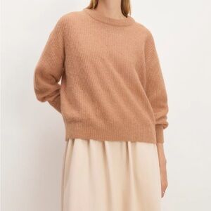 Everlane Women's Camel Crew Neck Sweater